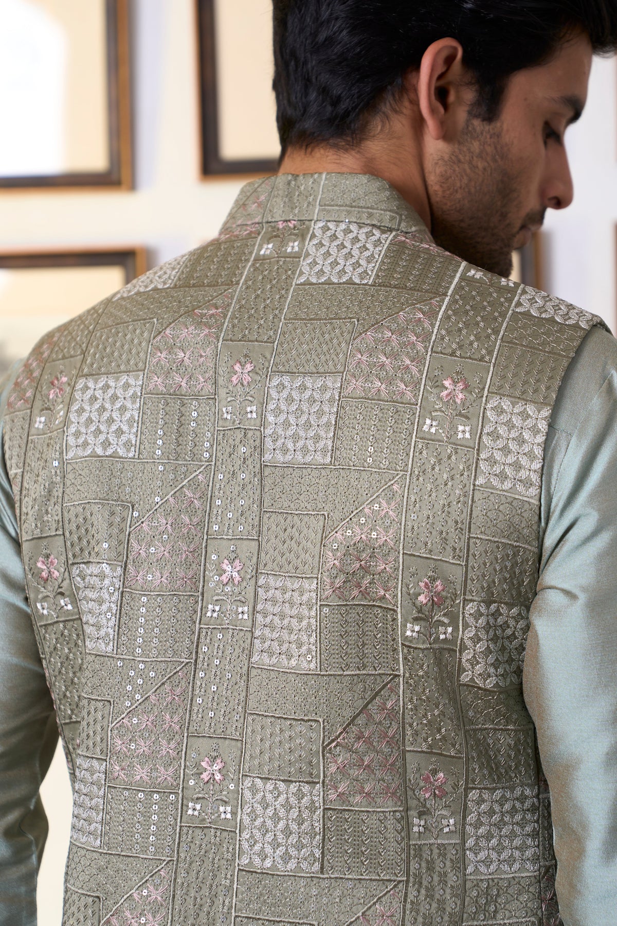 Gargee Designer's Saag Sadaat Shrug Set Gargee