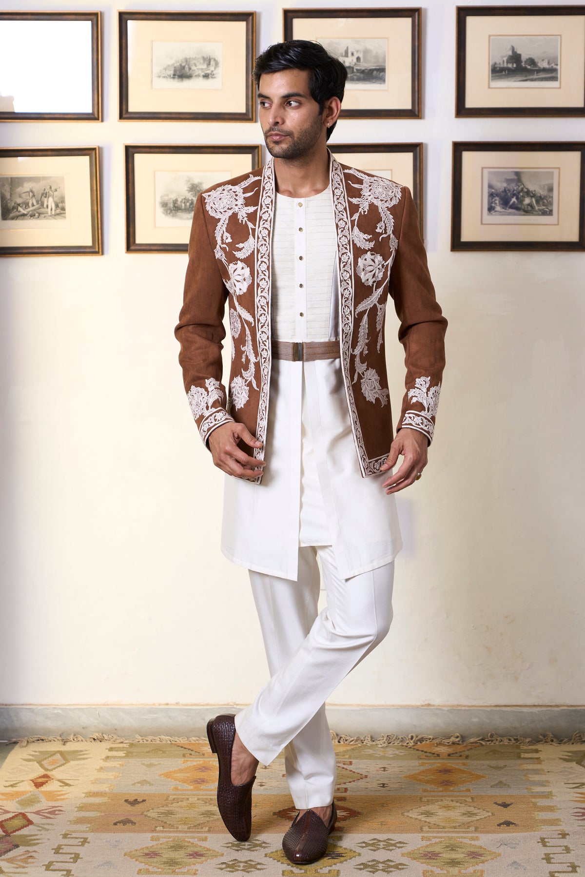 Gargee Designer's Dahliya Ashvath Jodhpuri Set Gargee