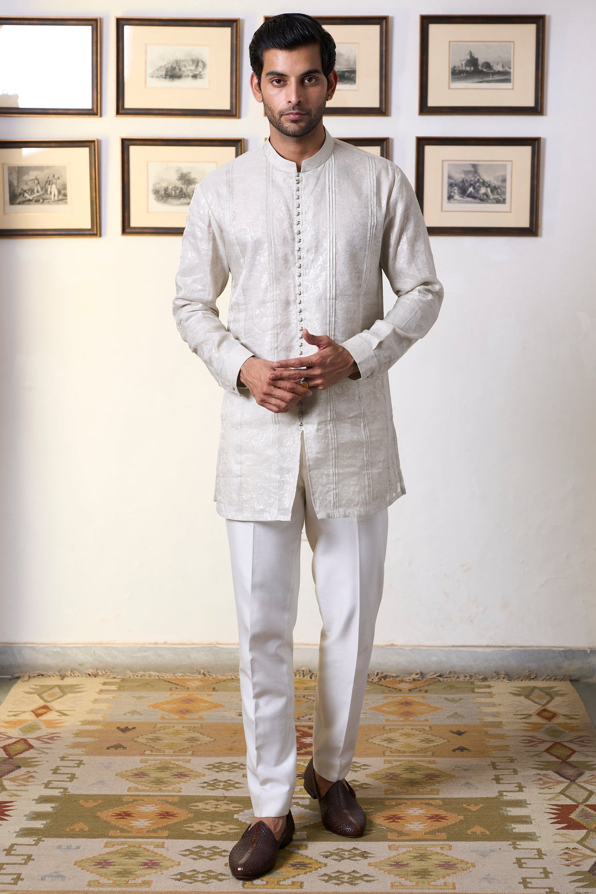 Gargee Designer's Badami Aroha Jodhpuri Set Gargee
