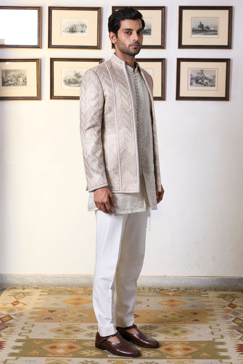 Gargee Designer's Badami Aroha Jodhpuri Set Gargee