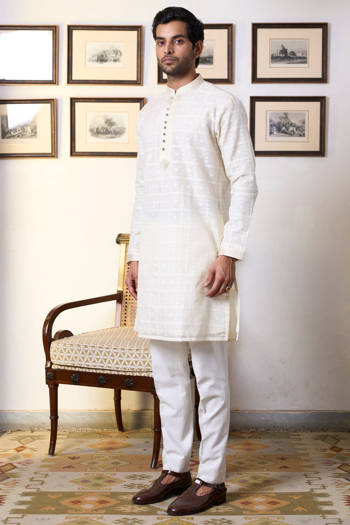 Gargee Designer's Mogra Chaand Jodhpuri Set Gargee
