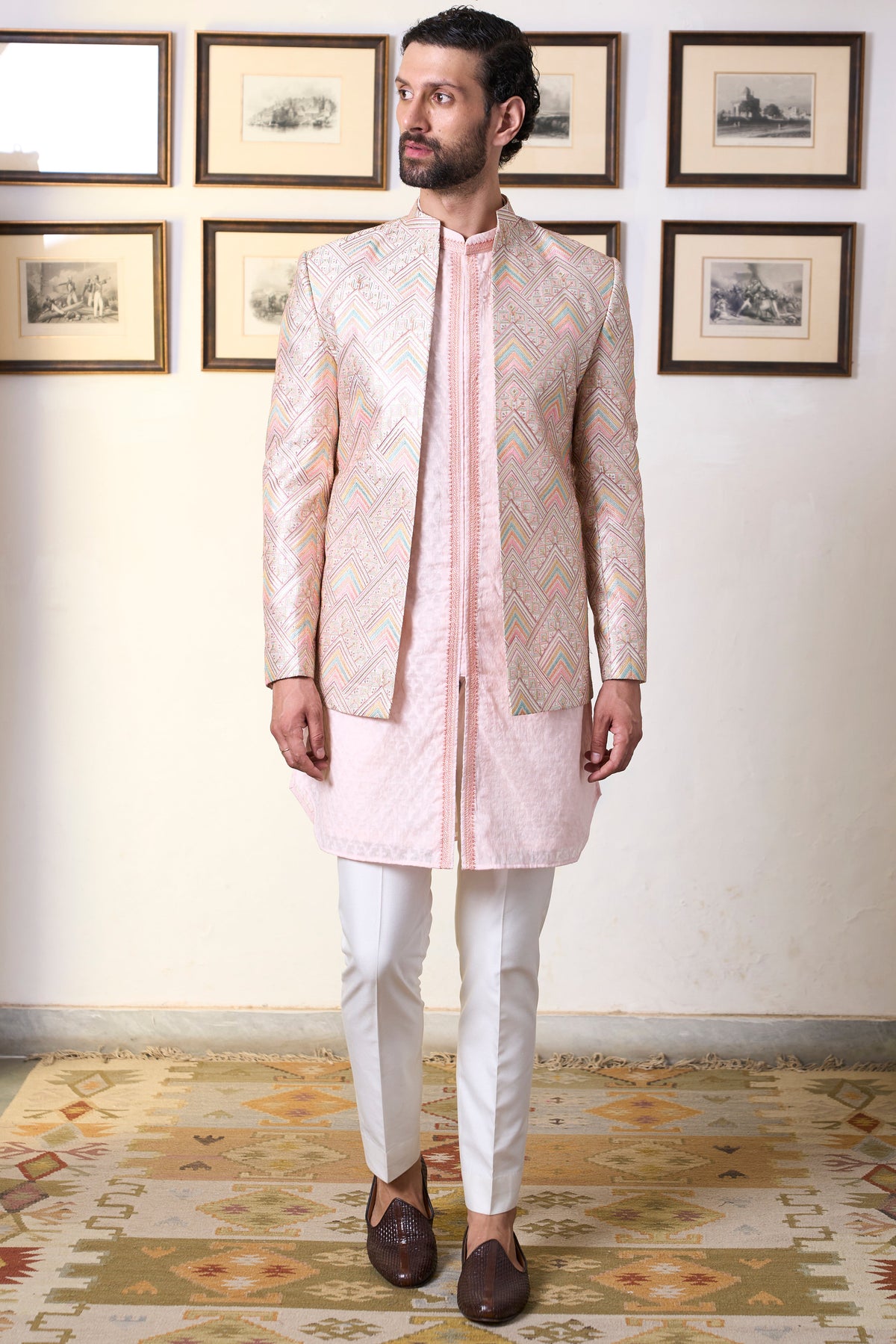 Gargee Designer's Gulaabhar Shabnam Jodhpuri Set Gargee