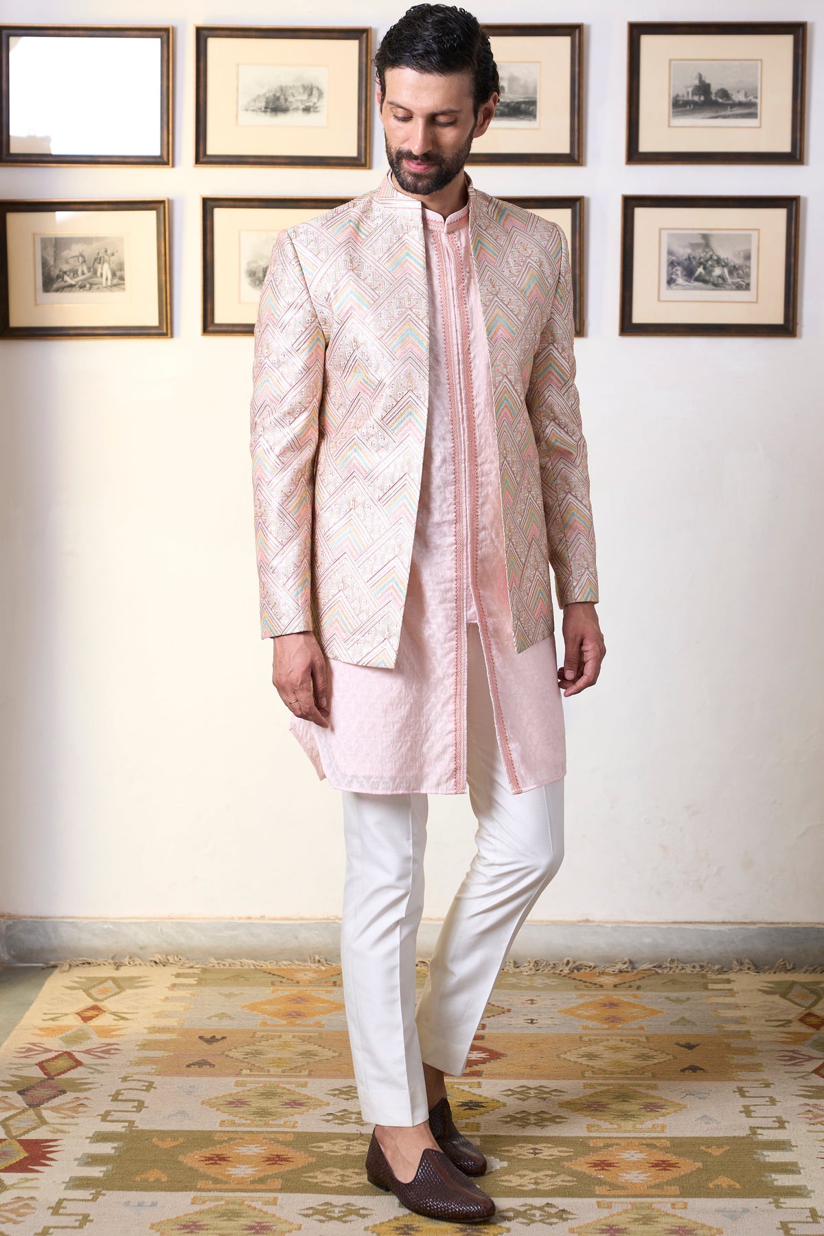 Gargee Designer's Gulaabhar Shabnam Jodhpuri Set Gargee