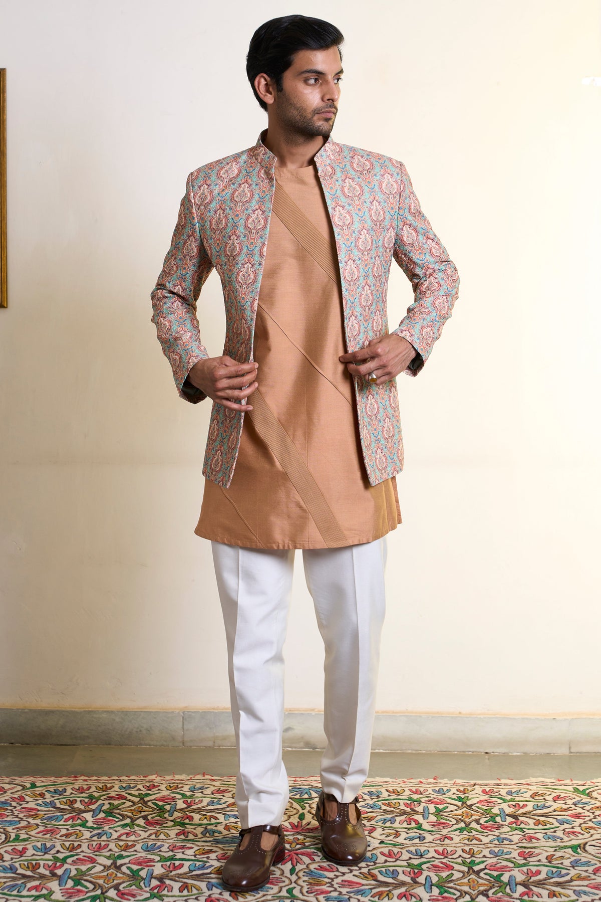 Gargee Designer's Dahliya Mehtaab Jodhpuri Set Gargee