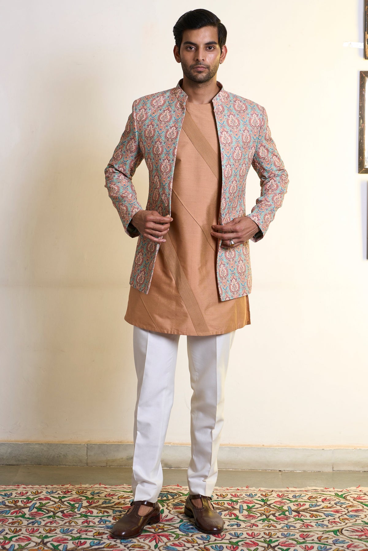 Gargee Designer's Dahliya Mehtaab Jodhpuri Set Gargee