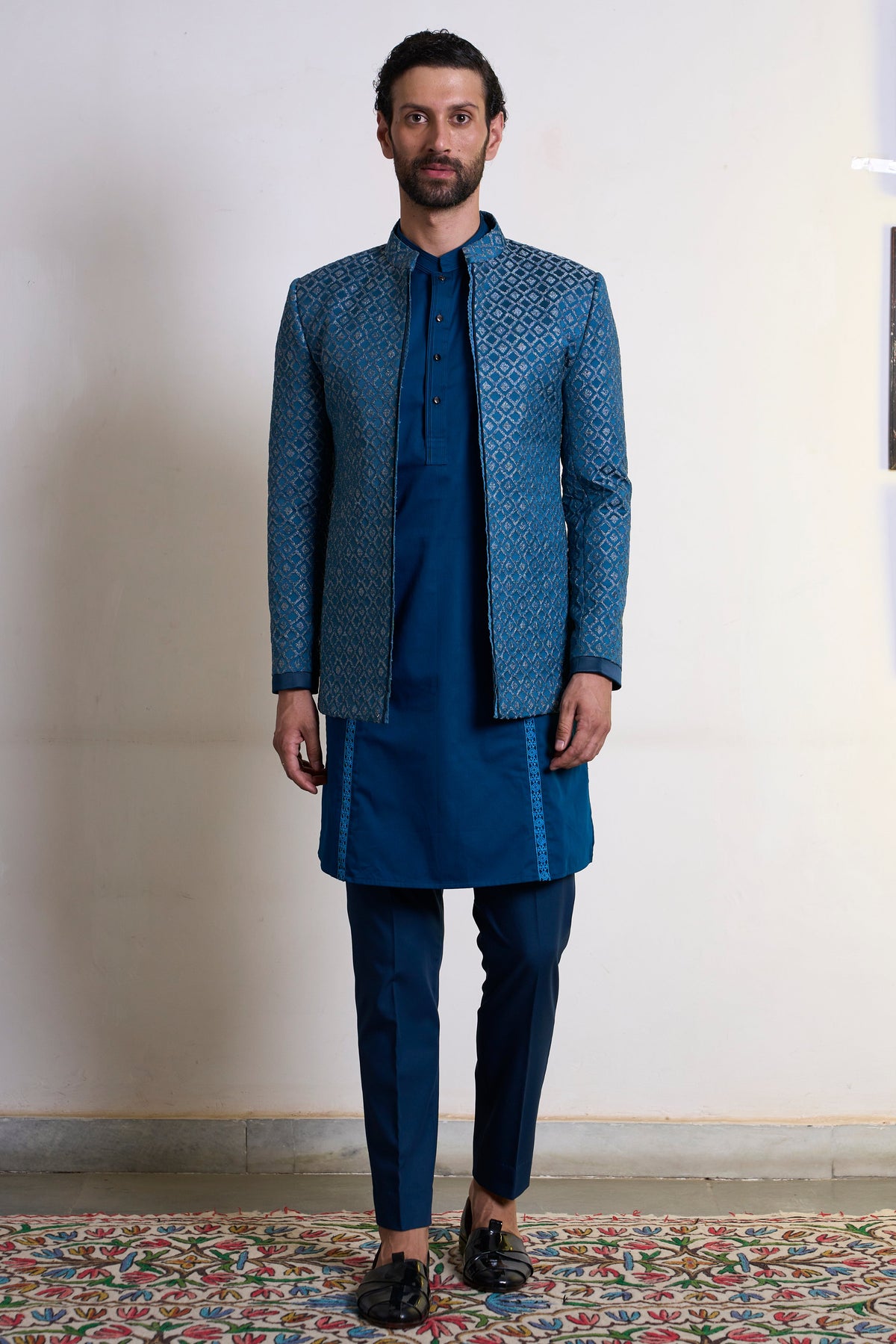 Gargee Designer's Neelam Chakor Jodhpuri Set Gargee