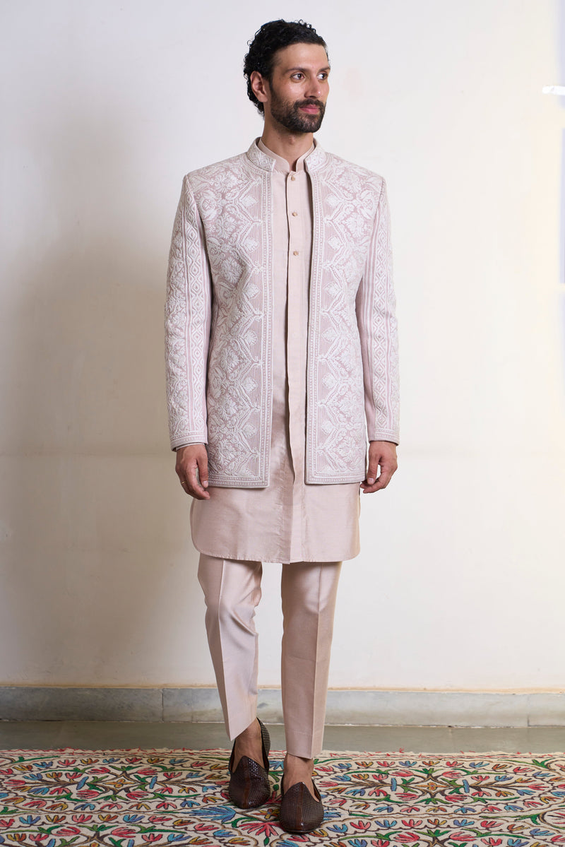 Gargee Designer's Badami Prabeer Jodhpuri Set Gargee