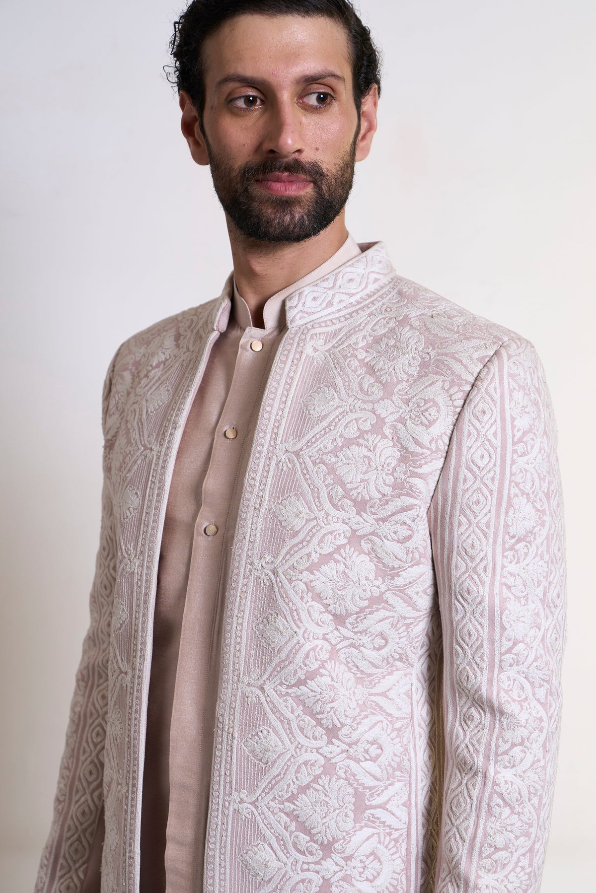 Gargee Designer's Badami Prabeer Jodhpuri Set Gargee