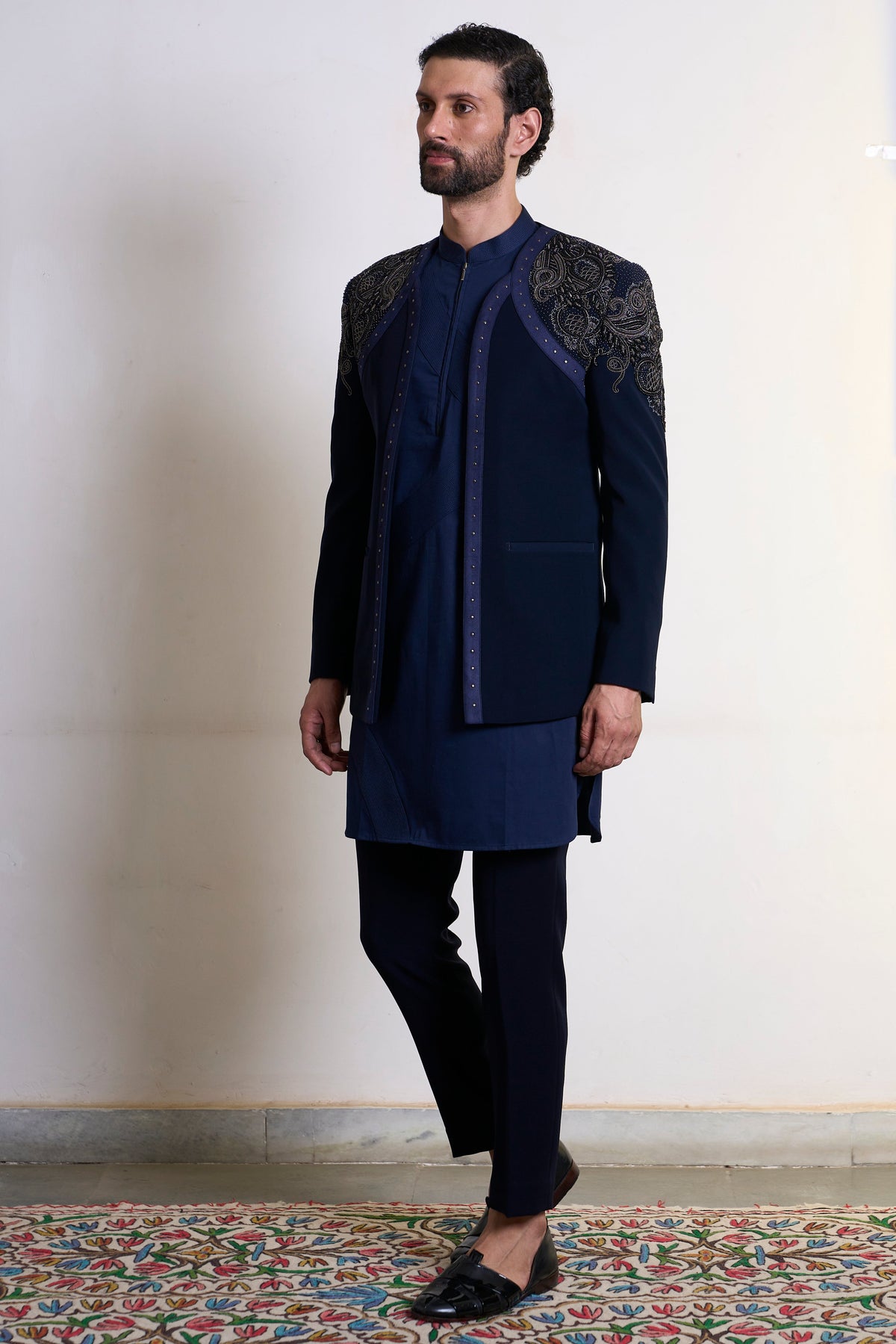 Gargee Designer's Neel Chidiya Jodhpuri Set Gargee