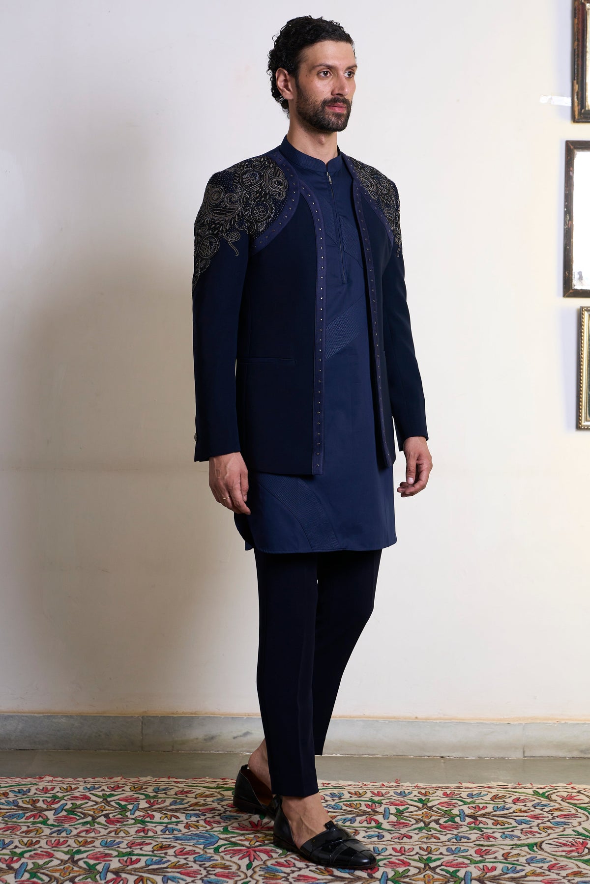 Gargee Designer's Neel Chidiya Jodhpuri Set Gargee