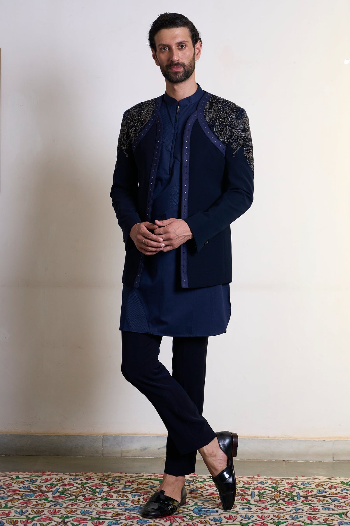 Gargee Designer's Neel Chidiya Jodhpuri Set Gargee