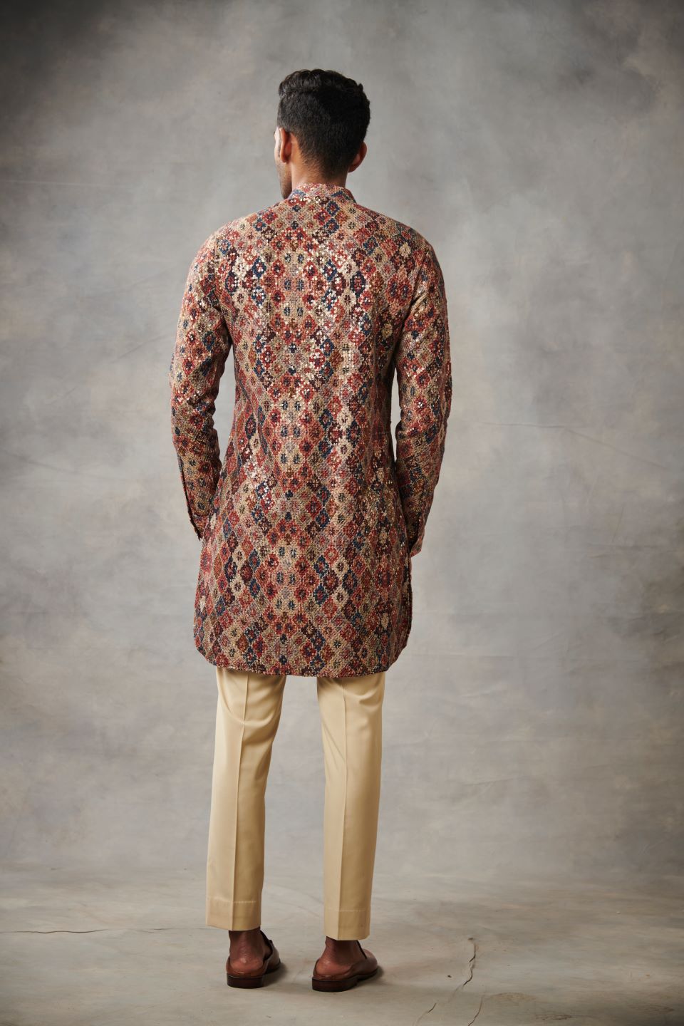MULTI-COLOR GEORGETTE EMBROIDERED KURTA SET 4