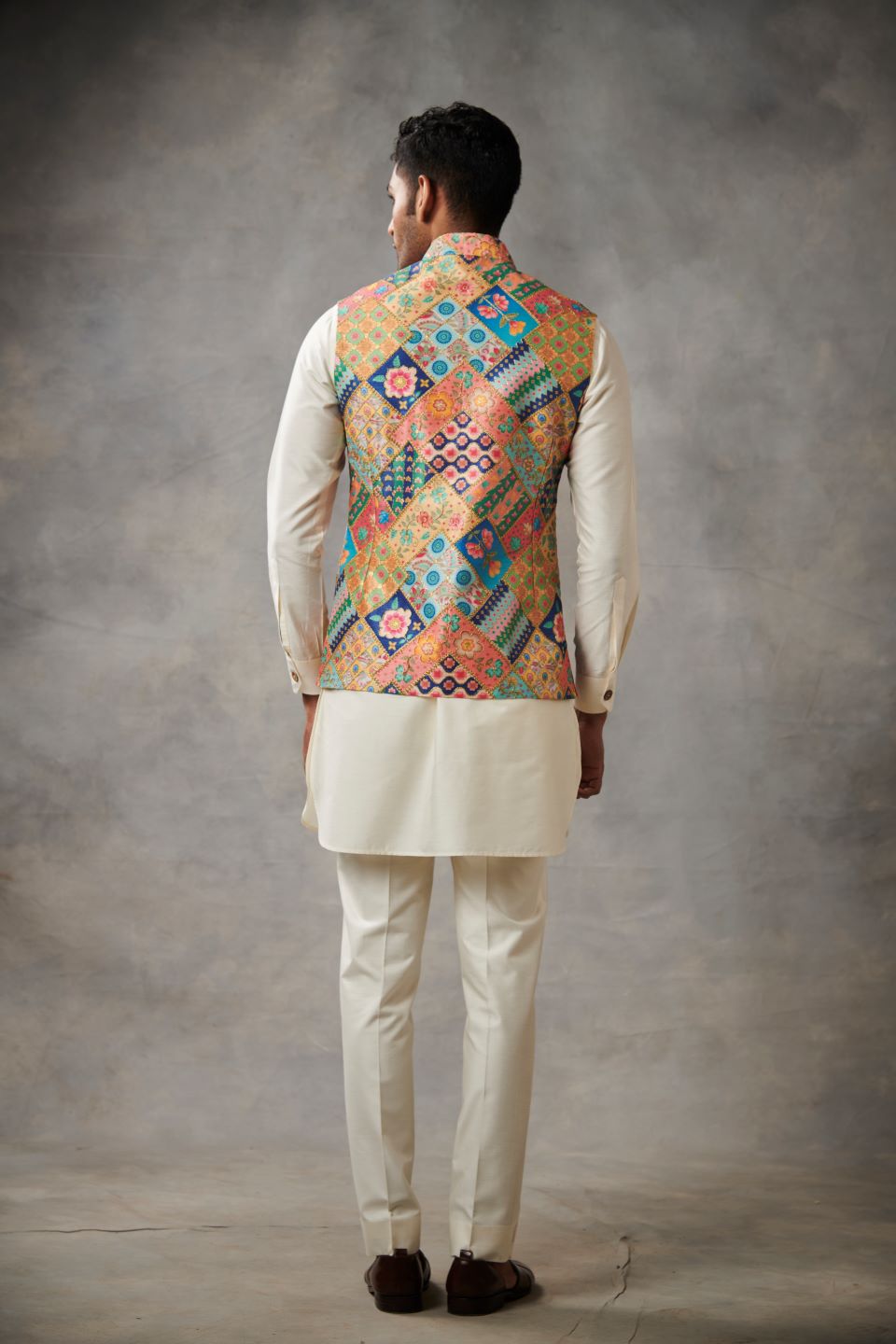 MULTI-COLOR SILK PRINTED BUNDI SET 4