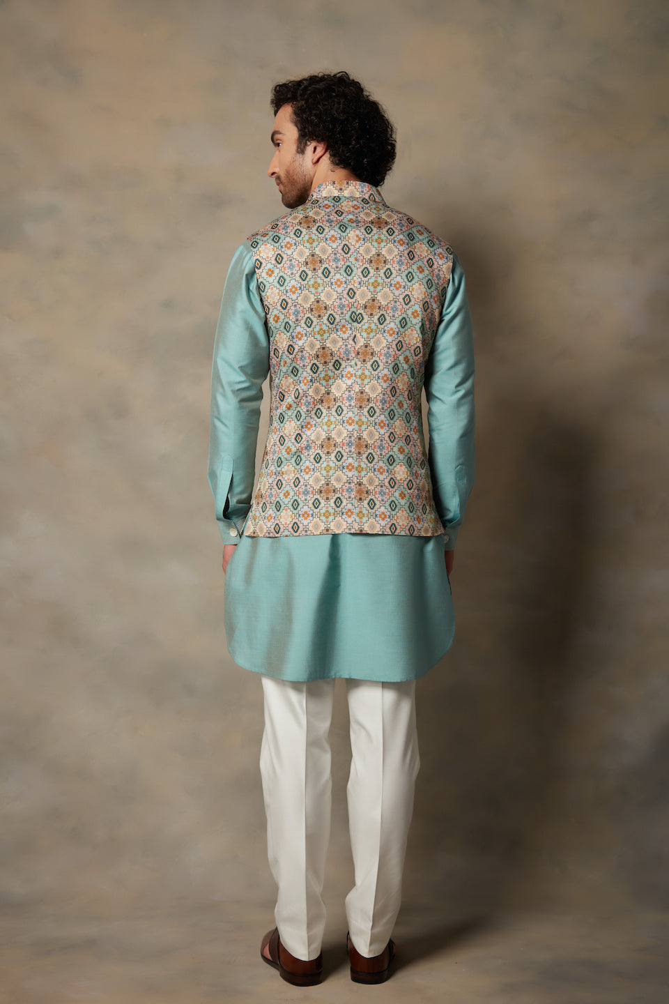 Gargee Designer's MUTICOLORED PRINTED BUNDI SET Gargee