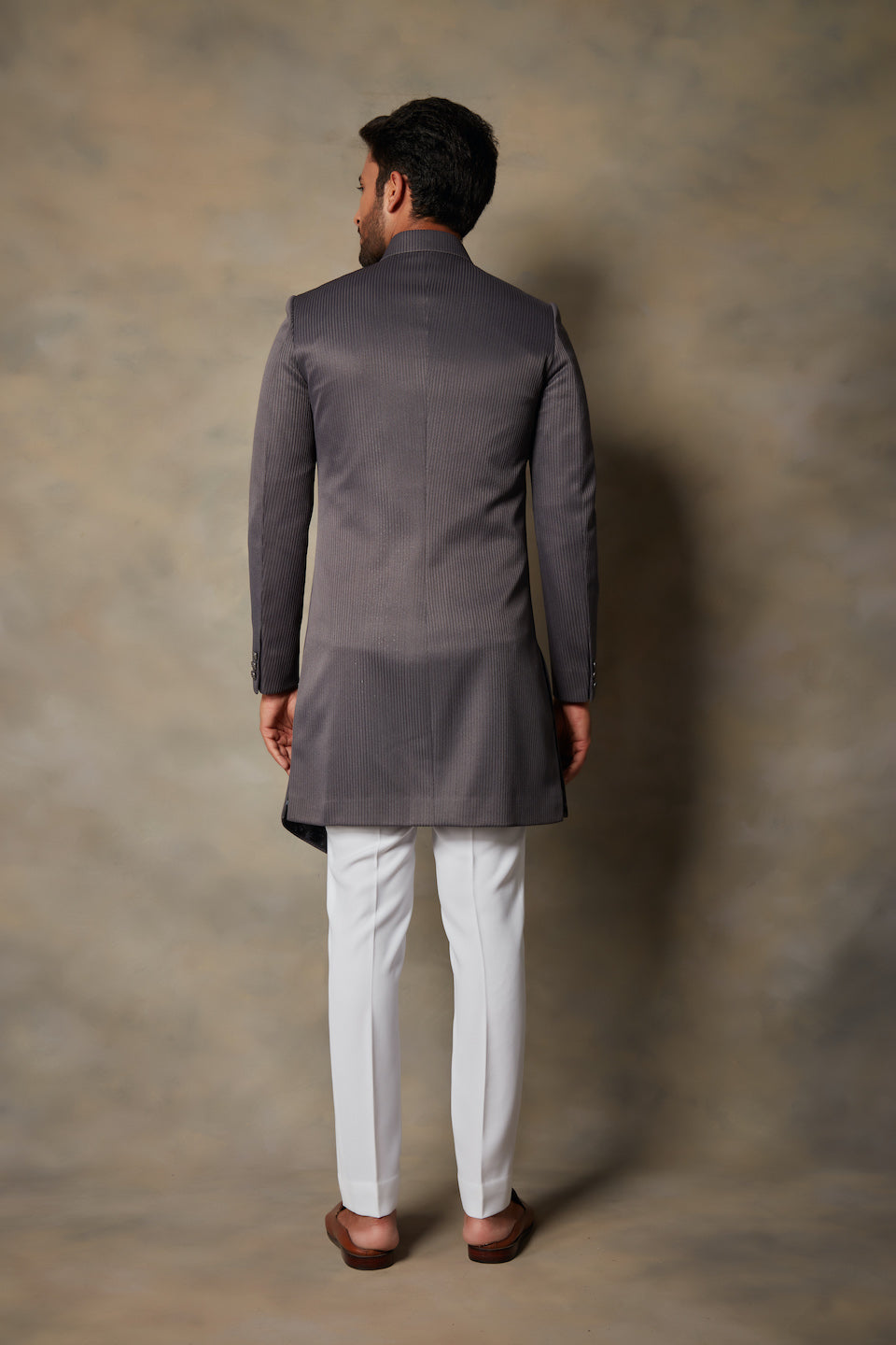 Gargee Designer's GREY TEXTURED INDO SET Gargee Designer