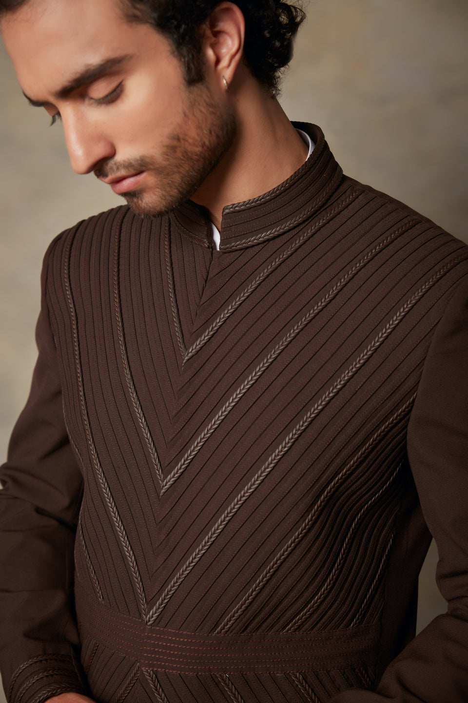 Gargee Designer's BROWN TAPE  JODHPURI SET Gargee Designer
