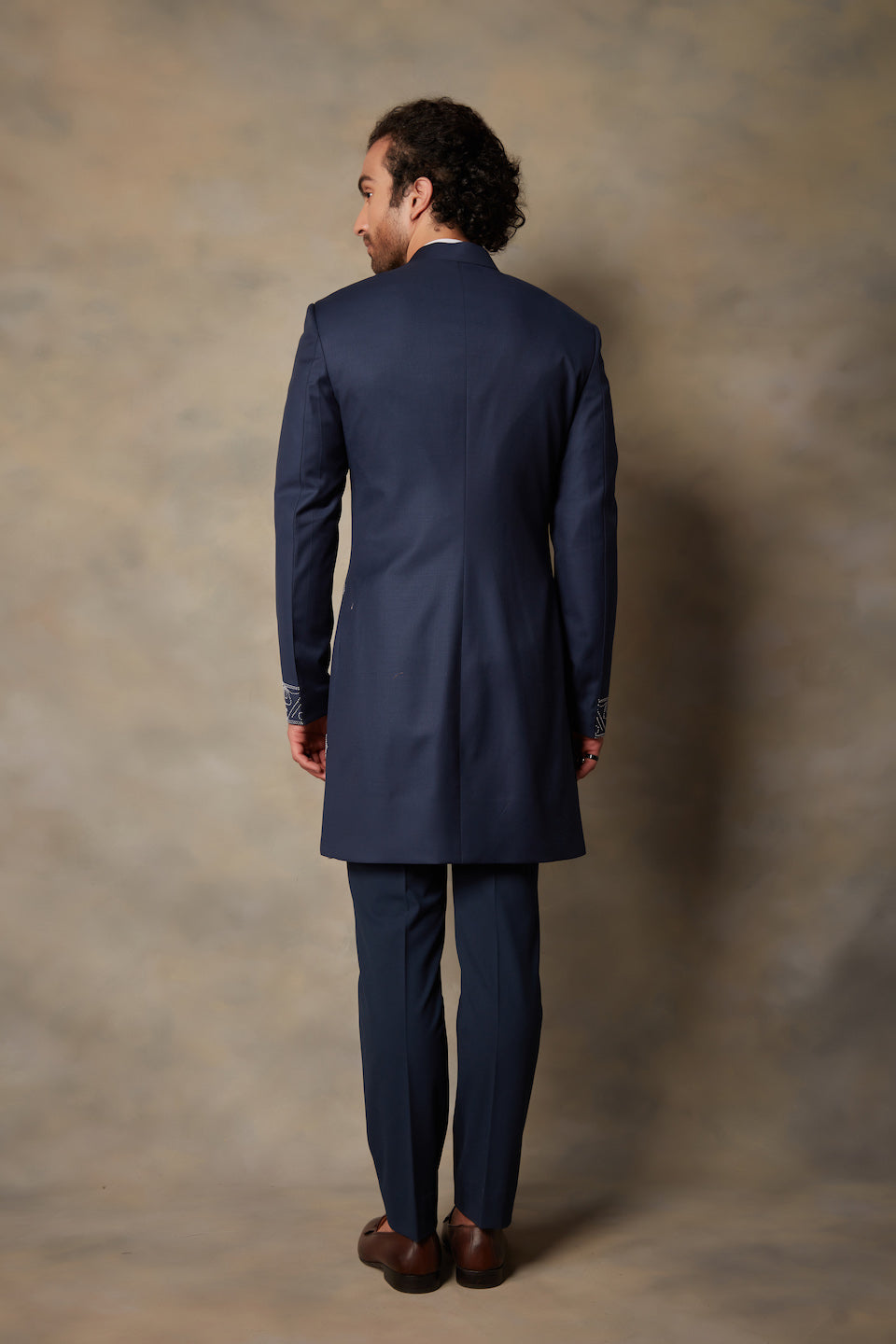 Gargee Designer's BLUE EMBROIDERED INDO SET Gargee Designer