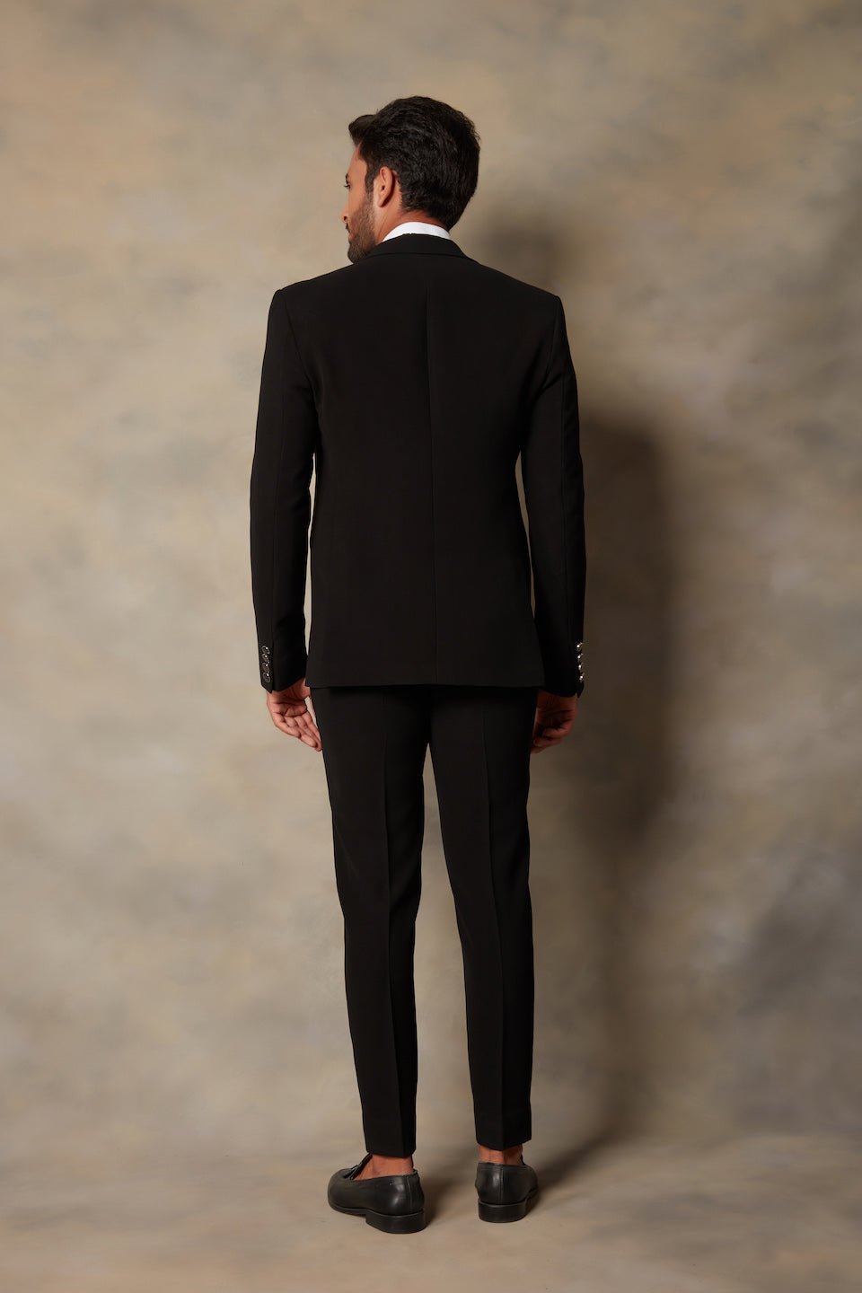 Gargee Designer's BLACK EMBROIDERED TUXEDO SET Gargee Designer