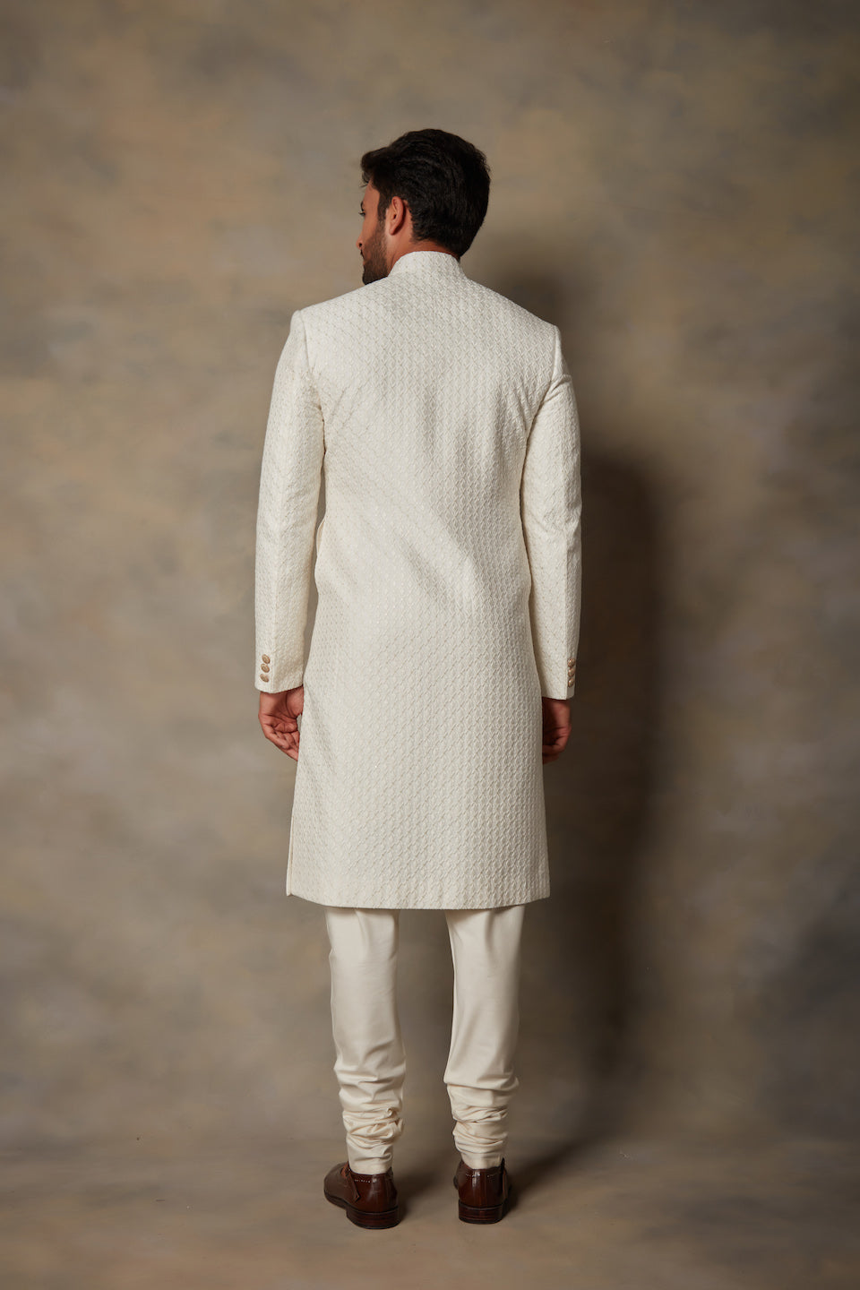 Gargee Designer's IVORY EMBROIDERED SHERWANI SET Gargee Designer