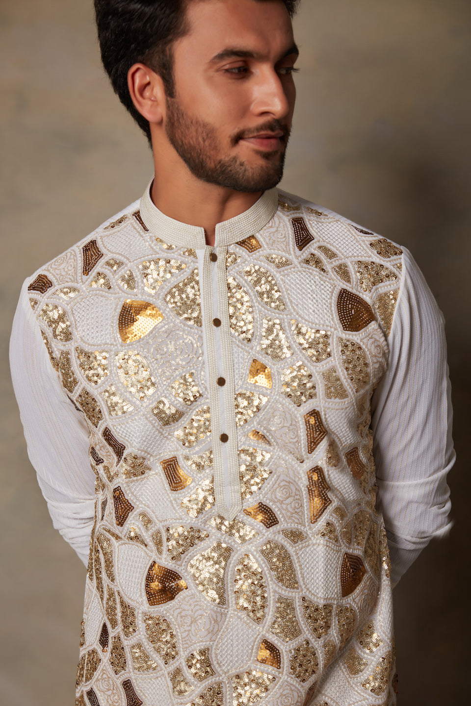 Gargee Designer's GOLD SEQUIN KURTA SET Gargee Designer