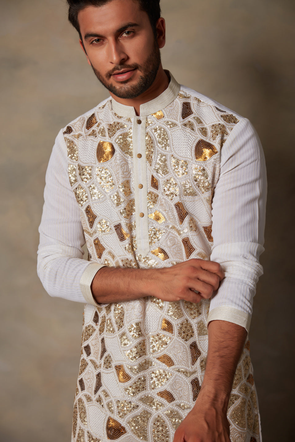 Gargee Designer's GOLD SEQUIN KURTA SET Gargee Designer