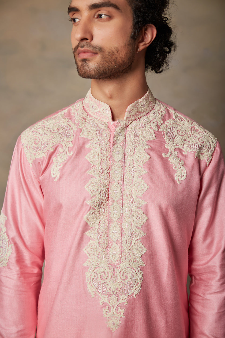 Gargee Designer's PINK EMBROIDERED KURTA SET Gargee Designer