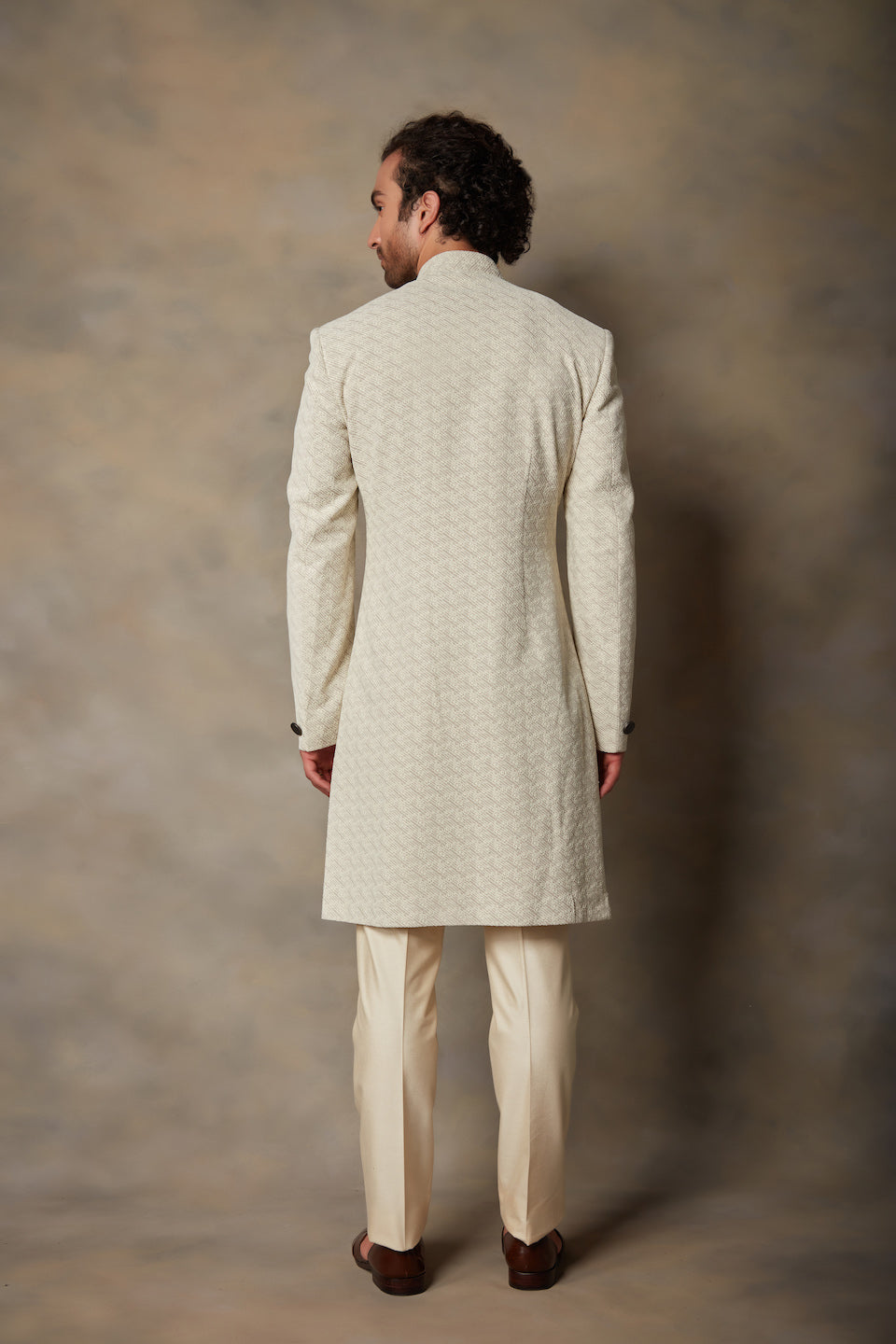 Gargee Designer's IVORY EMBROIDERED INDO SET Gargee Designer