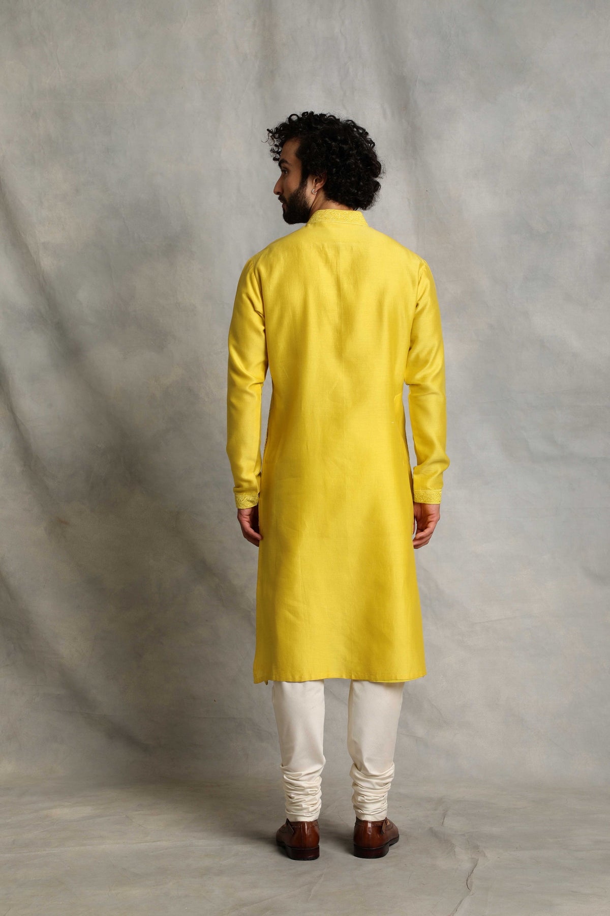 Gargee Designer's YELLOW EMBROIDERED KURTA SET Gargee