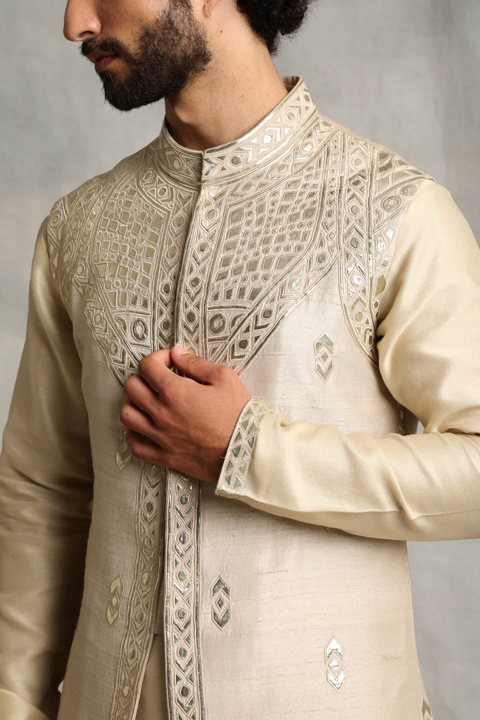 GOLD APPLIQUE BUNDI SET 5