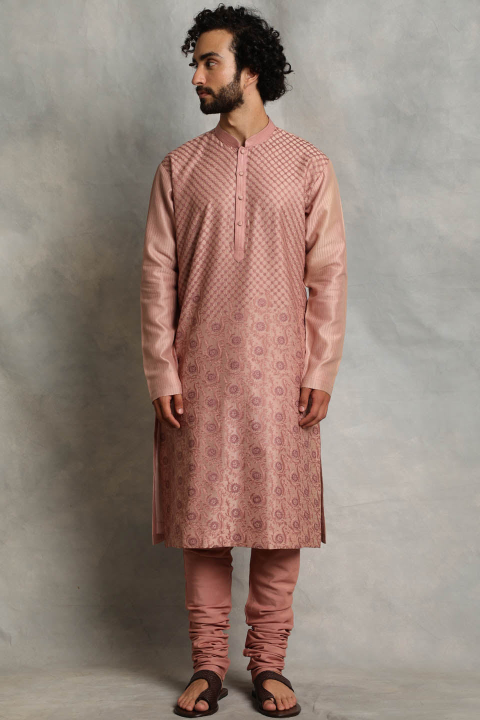 PINK EMBROIDERED KURTA SET 1