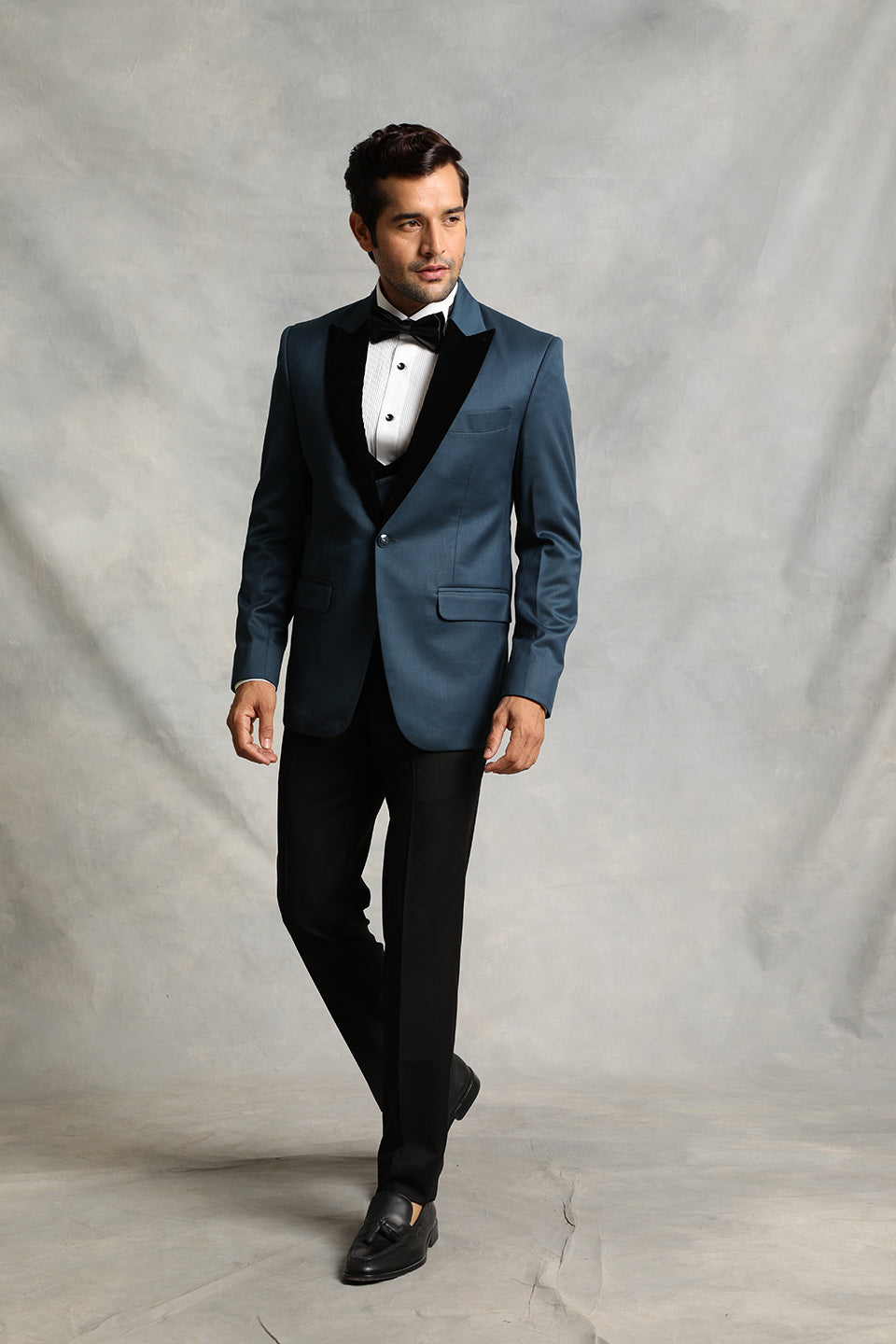 Teal Combination Tuxedo Set – Gargee1