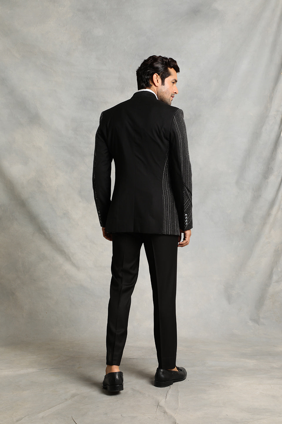 BLACK KANTHA TUXEDO SET 2