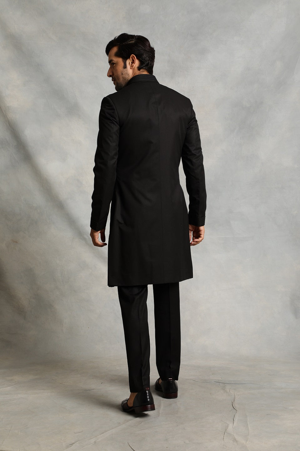 BLACK EMBROIDERED INDO SET 2