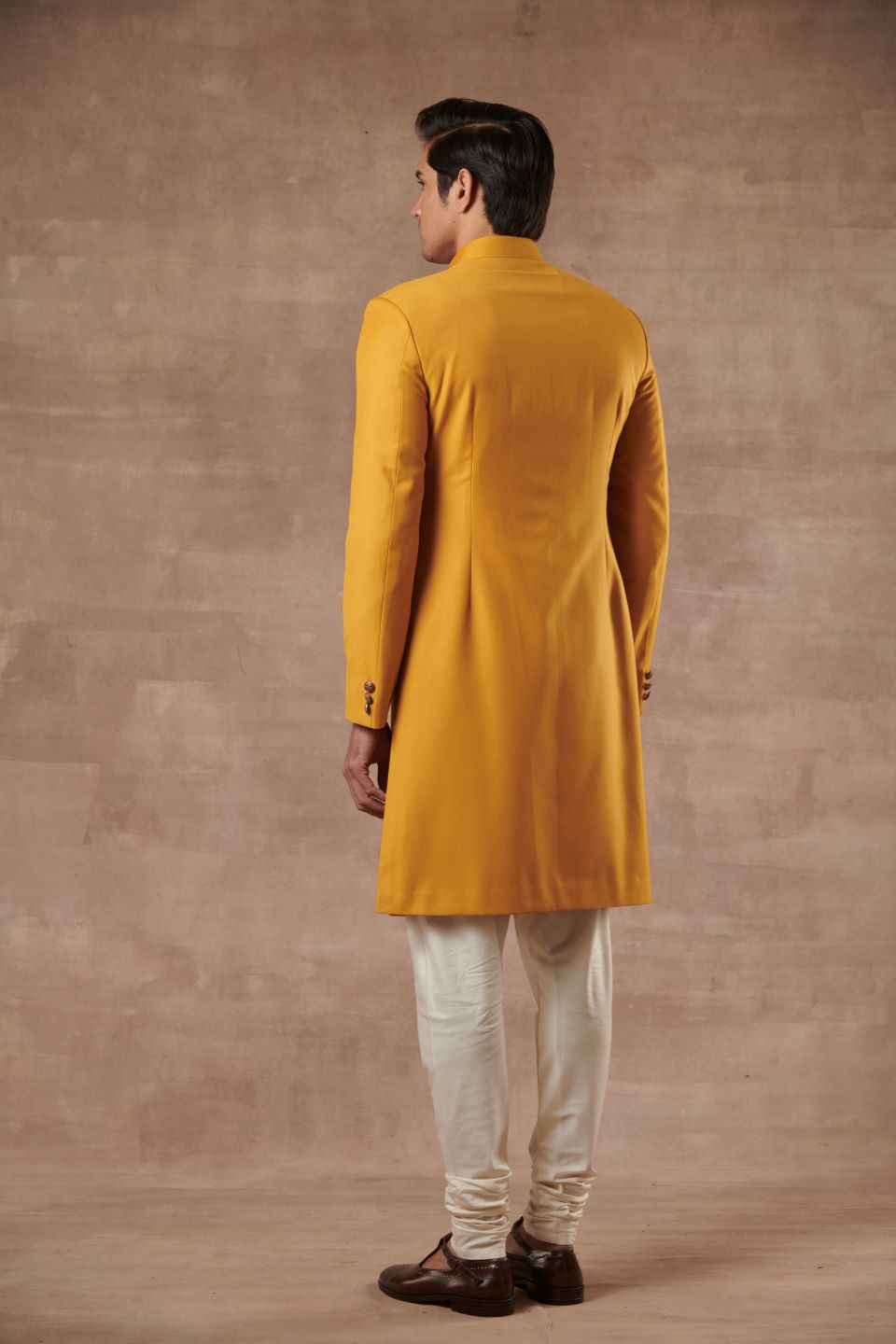 CLASSIC MUSTARD SHERWANI SET 3