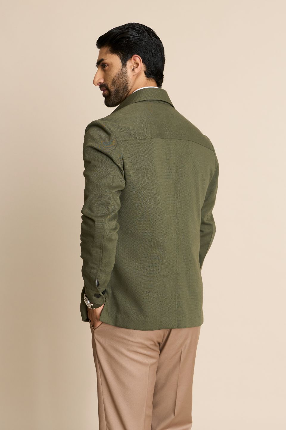 Gargee Designer's GREEN KNIT SHACKET TOP Gargee