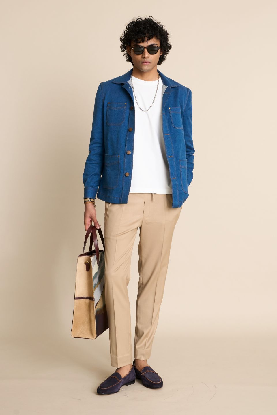 Gargee Designer's INDIGO DENIM SHACKET TOP Gargee