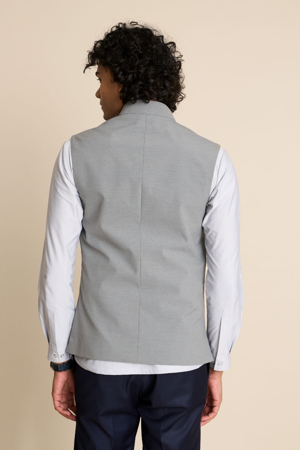 Gargee Designer's GREY ZIPPER DOWN VEST Gargee