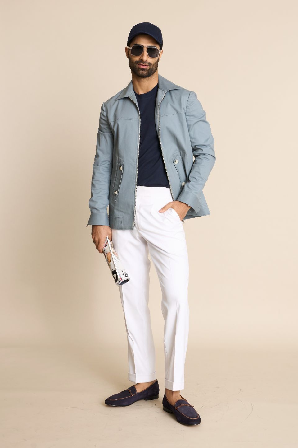 Gargee Designer's GREY ZIPPER CASUAL SHACKET Gargee
