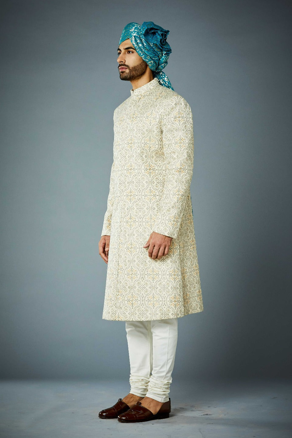 Gargee Designer's REGENCY EMBROIDERED SHERWANI SET Gargee