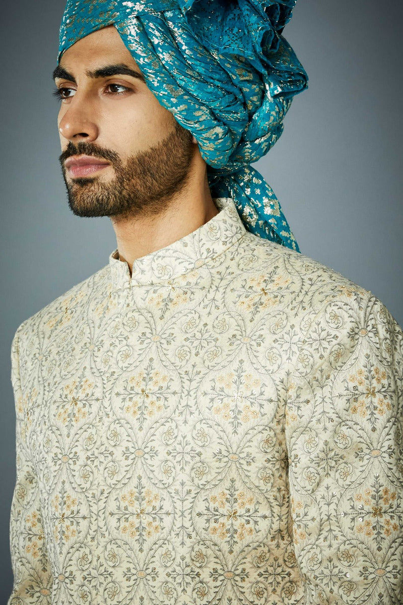 Gargee Designer's REGENCY EMBROIDERED SHERWANI SET Gargee