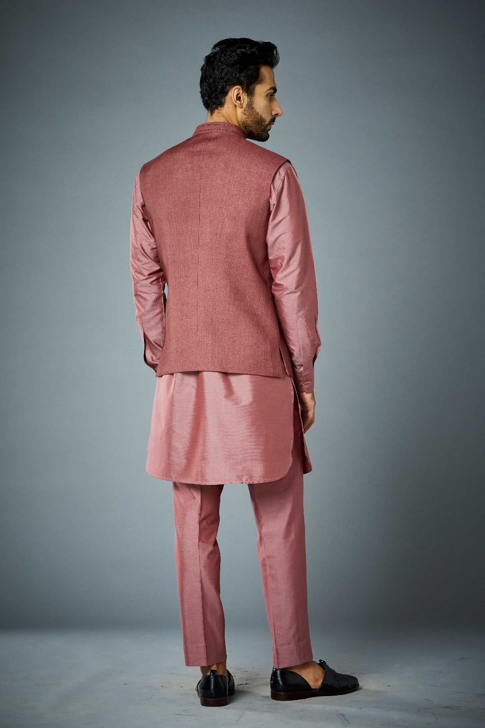 Gargee Designer's CORAL SHELL EMBROIDERED Shrug Set Gargee