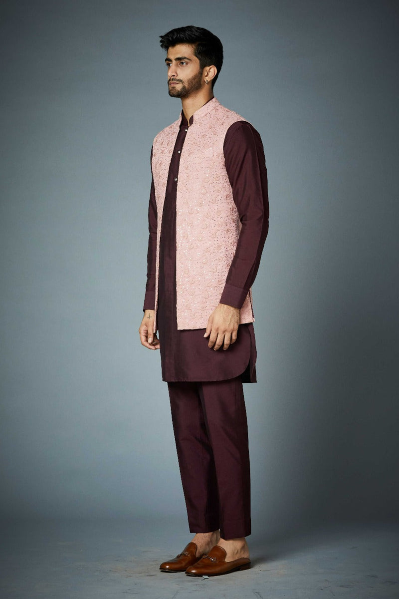Gargee Designer's PINK SEQUIN EMBROIDERED Shrug Set Gargee