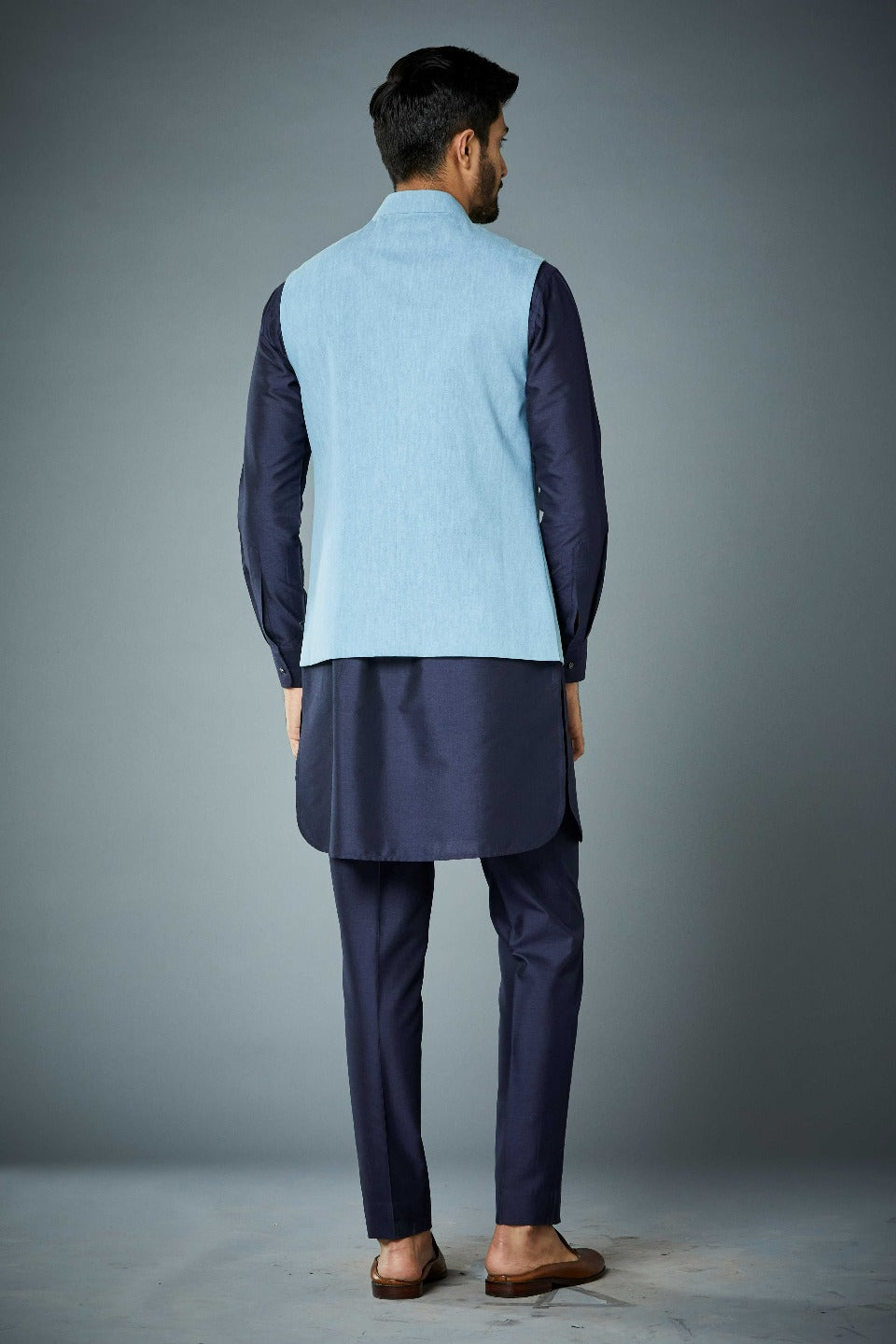 Gargee Designer's JEAN AZTEC EMBROIDERED BUNDI SET Gargee