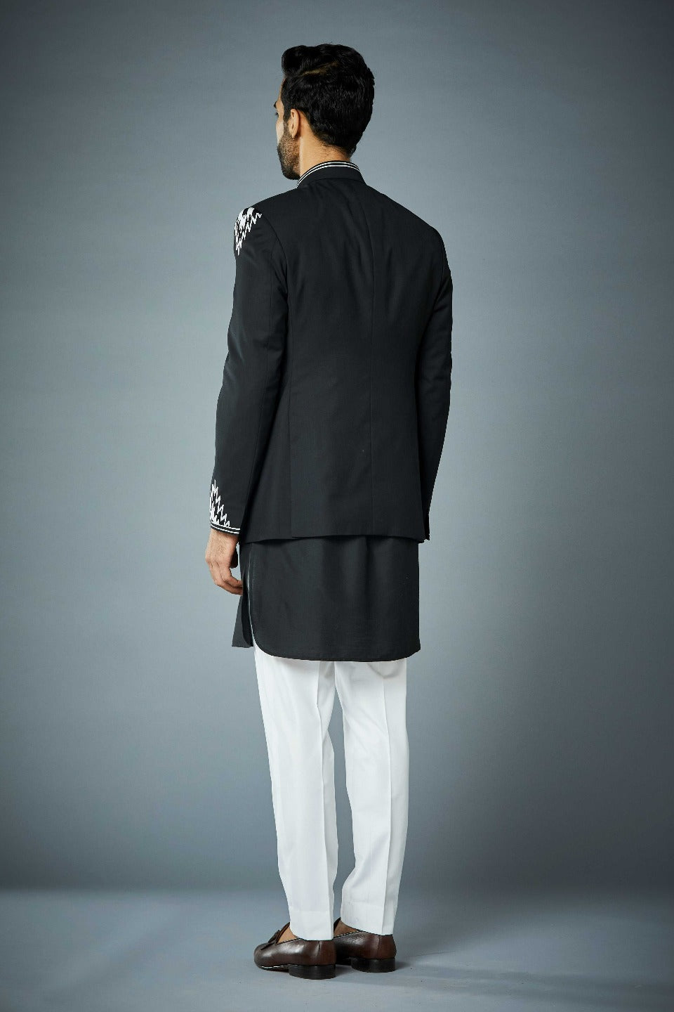 Gargee Designer's BLACK EGYPT JODHPURI SET Gargee