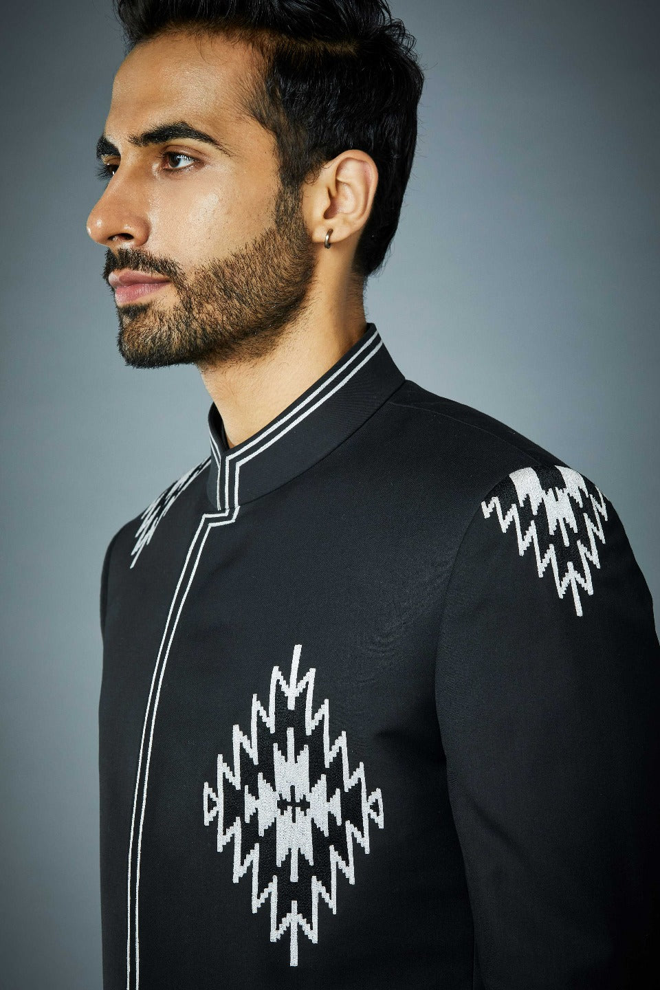 Gargee Designer's BLACK EGYPT JODHPURI SET Gargee