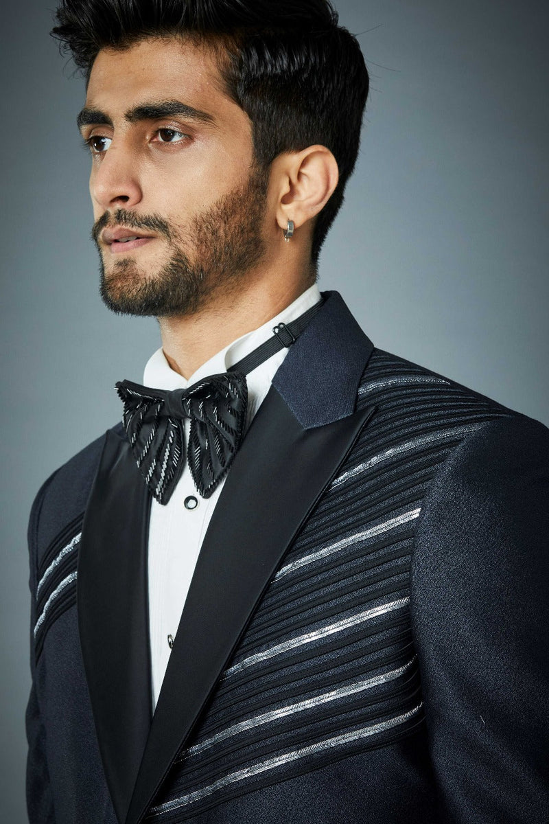 Gargee Designer's GREY FLASH TUXEDO SET Gargee