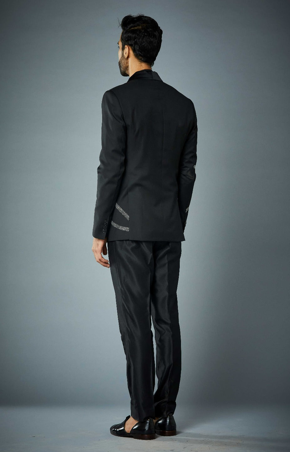 Gargee Designer's BLACK WAVE TUXEDO SET Gargee
