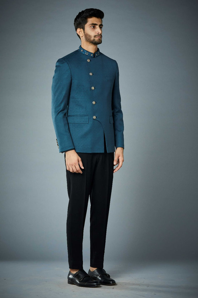 Gargee Designer's AZURE ASYMMETRIC JODHPURI SET Gargee