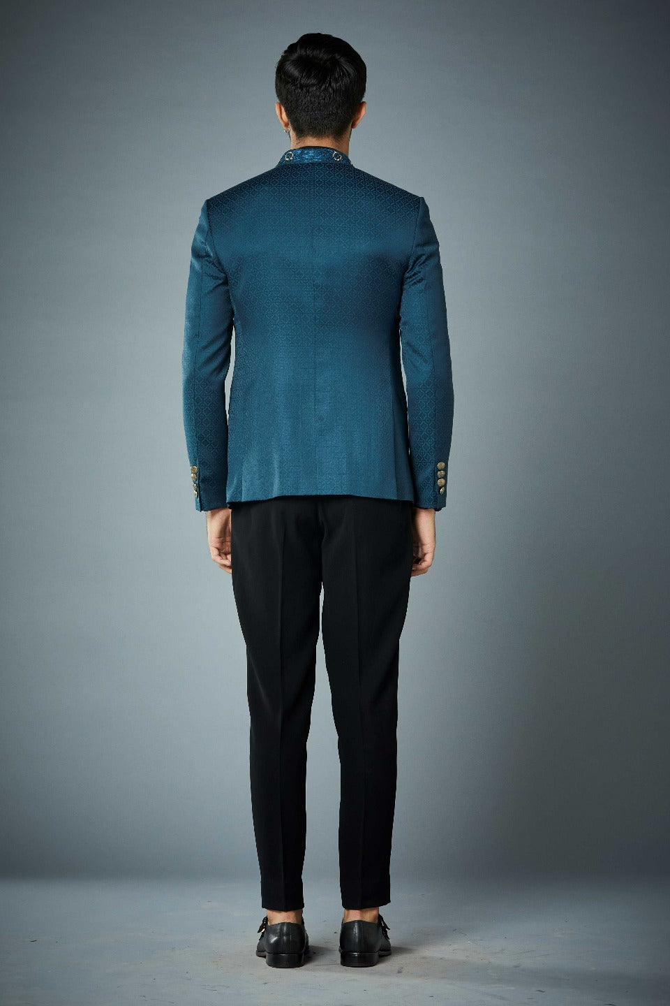 Gargee Designer's AZURE ASYMMETRIC JODHPURI SET Gargee