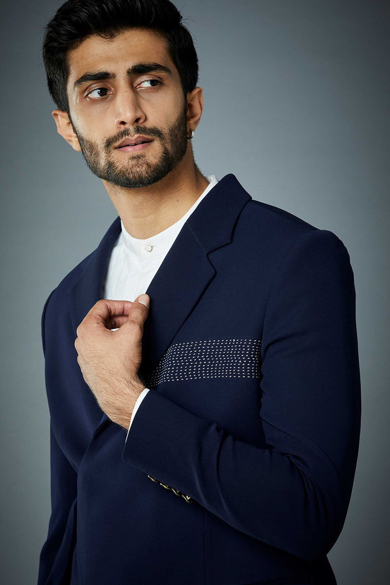 Gargee Designer's NAVY WRAP TUXEDO SET Gargee